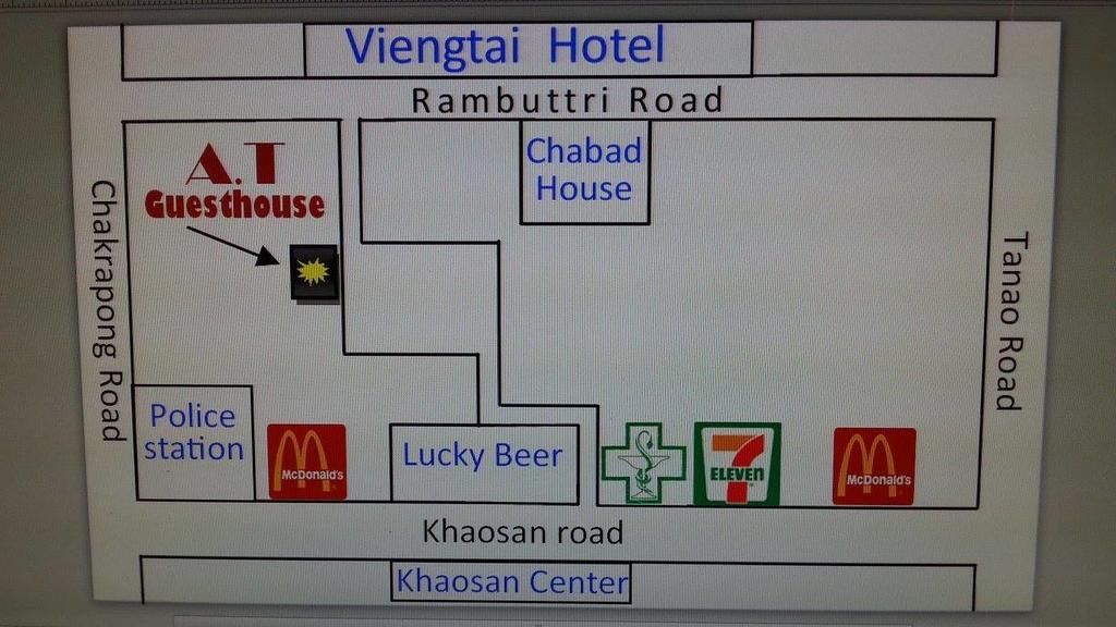A.T Guesthouse Bangkok Exteriör bild
